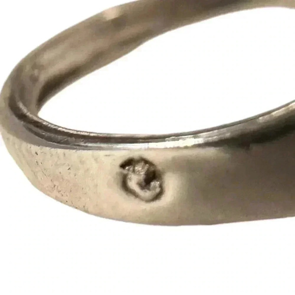 Vintage Signed Gold-Plated Sterling Silver Filigree Ring (5.5) - Picture 5 of 5